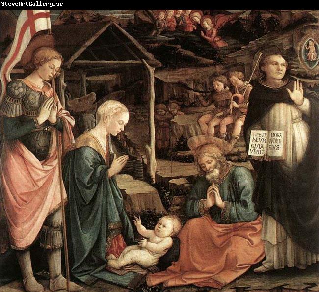 Fra Filippo Lippi Adoration of the Child with Saints